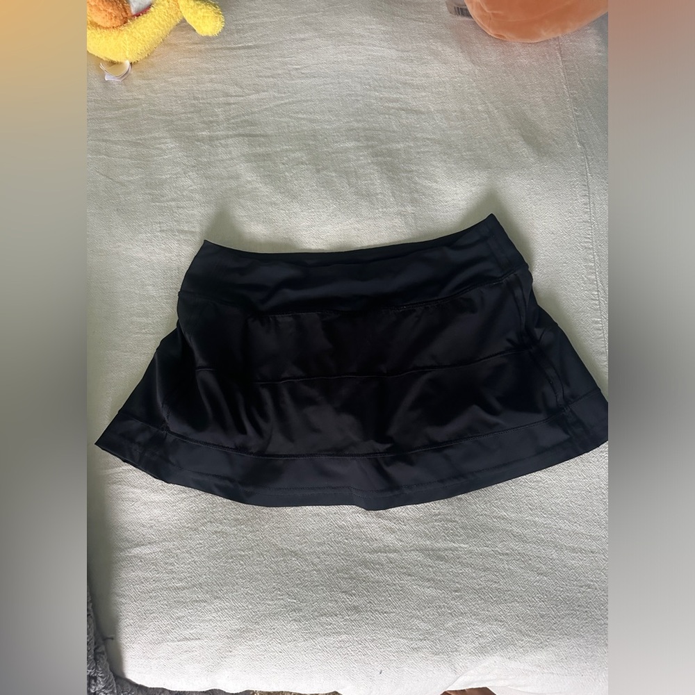Lululemon black pace rival skirt